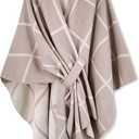 Moss Rose Women's Shawl Wrap Poncho Ruana Cape Open Front Cardigan Shawls for Fall Winter, One Size