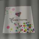 Mokvtz DIY 5D Tabletop Diamond Art Painting Kit, House DIY Diamond Art Painting Desktop Ornament, House Shaped Rhinestone Desk Placement Ornament, Home Office Stand Up Gem Painting Craft Kit, Gift