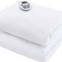 Serta Heated Mattress Pad Twin XL - Deep Pocket, 10 Heat Settings, Auto Shut Off, ETL Certified, Machine Washable, White
