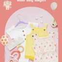 HOUSE DAY 11 Inch Velvet Baby Hangers 50 Pack Lt-Purple, Premium Kids Hangers for Children, Infant & Toddler Clothes, Durable Non Slip Small Baby Felt Hanger for Closet, Ideal for Everyday Use