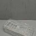 EUDELE 5-Pack Rustproof Stainless Steel Shower Caddy  No Drill Adhesive Bathroom Organizer with Large Capacity, Spacious Shower Shelves for Inside Shower, Kitchen & Home Decor Storage-XL Size (White)