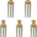 10 Pack 18" Pool Cover Anchors, 18" Heavy Duty Aluminum Tube with Brass Anchors, Suitable for Loose Ground or Paved Surface Installation, Fit for Pool Safety Cover Fixation, Extra-Long Lawn Pipe Set