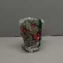 MYELLU Xmas Decor Small Christmas Tree with Lights - Artificial Tabletop Lighted Mini Christmas Tree with Christmas Ornaments Gnomes Indoor for Office Desk Home Decorations (Stump-Red)