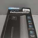 Dehumidifier, 1000 sq.ft Quiet Dehumidifiers for Home Bedroom Bathroom Basement with 95oz Water Tank, Sleep Mode, Auto Shut-Off 7 Colors LED Light, Black