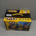 4-in-1 Take Apart Car Toys for Boys, DIY Engineering Construction Truck Toy Vehicle - Dump Truck, Cement Mixer, Excavator, Crane, Kids Building Educational Toy Gift for Age 3 4 5 6 7 8 Year Old Girls