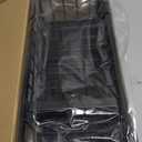 Cisily Sponge Holder for Kitchen Sink, Sink Caddy Organizer with High Brush Holder, Kitchen Countertop Organizers and Storage Essentials, Rustproof 304 Stainless Steel (Black, 9.25)