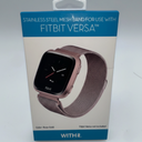 STAINLESS STEEL MESH BAND FOR USE WITH FITBIT VERSA ROSE GOLD - New