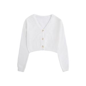 Verdusa Womens Crochet Cardigan, Short Sleeve Sweater, Light Weight Cardigan, Floral Boho Knit Tops, Summer Blue Small (S)