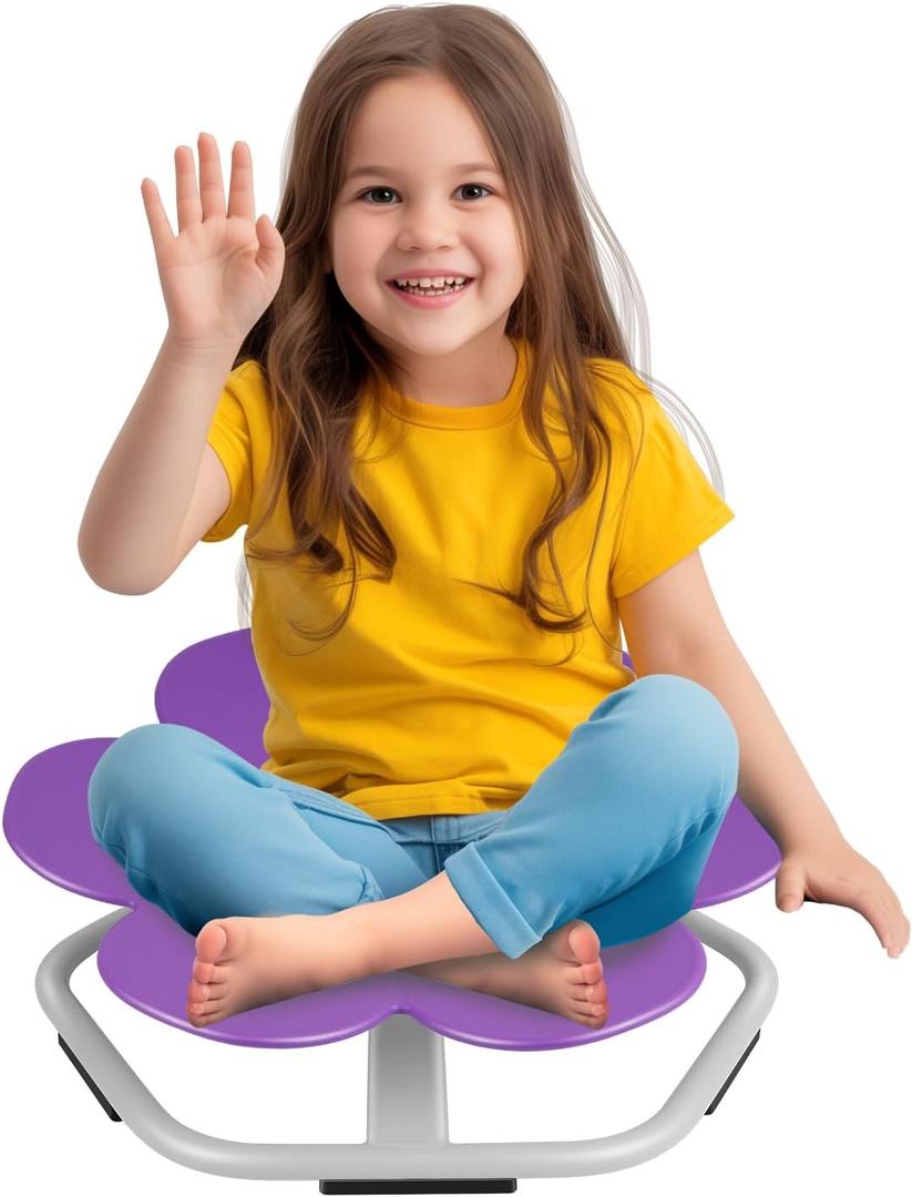 Petal Sensory Spinning Chair for Autistic Kids & Teens, Purpl