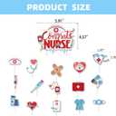 Nurse Graduation Party Decorations 2026, Nursing Graduation Party Supplies with Congrats Nurse Banner, Nurse Balloons, Nurse Cupcake Toppers for Nurses Week Decorations 2026