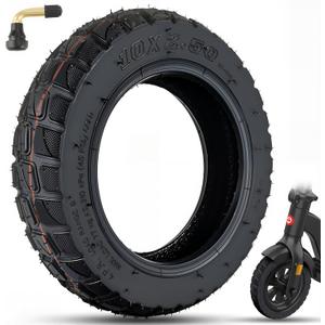 10x2.5-6.0 Off Road Tubeless Tire, Only Fit for 6 inch Rim Hub, Fit for 6" Rim Smart Self Balancing Hoverborad, for Kugoo M4/ M4 Pro, Inokim Quick 4 Electric Scooter