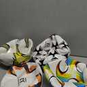 Tradder 4 Pack Soccer Ball with Pump Size 3 4 5 Deflated Soccer Ball for Outdoor Indoor League Game Sport Practice Training Gift for Kid Youth Teen Adult Back to School