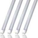 4FT LED Shop Light,T8 T10 T12 LED Tube Light 32W(60W Equivalent), 4160 Lumens,5000K Daylight, Clear Cover, Medium Bi-Pin G13 Base for Garage Warehouse Light (4 Pack)