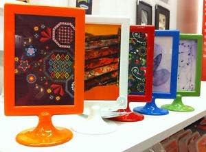 Standing Frame Color Photo Frames 4 X 6 Each Frame Holds 2 Pictures Wedding, School,Party Table Number (Multi-Color)