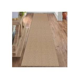 Solid Beige 14x2.8 Ft Area Rug