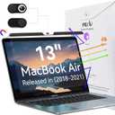 Peslv Magnetic Anti Blue Light Screen Protector for MacBook Air 13 Inch (2018-2021, M1), Removable Glare Filter for 13.3" Mac Laptop Computer