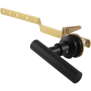 Kingston Brass KTCML0 Manhattan Front Mount Toilet Tank Lever, Matte Black 10.94 x 4.25 x 1.38