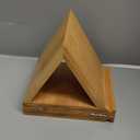 Small Book Shelf - Triangle Book Holder, Wood Mini Bookshelf for Reading Nook, Perfect Desk Decor & Gifts for Book Lovers, Ideal for Bedroom Nightstand, Office Desk, Library Table