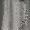 SZIVYSHI Corset Tops for Women, Bustier Shapewear Lingerie, Lace Waist Push Up Bodysuit, Large