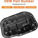 Lower Engine Oil Pan Sump with Drain Plug Compatible with Scion iM xD, Toyota Corolla 2009-2019 Matrix 2009-2014 Prius 2010-2019 L4 1.8L Replacement for 264-324 12101-37010 12102-37010