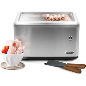 Whynter Automatic Rolled Ice Cream Maker, 0.5 Qt, ICR-300SS
Built In Compressor, No Pre Freezing Needed, LCD Display & Timer, Fresh Homemade Frozen Treats, Trusted Whynter Quality