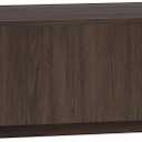 Henn&Hart 48" Modern Coffee Table, Rich Brown, 20" Square Side Table