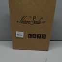 Nature Smile Solid Lotus Wood Deluxe Wooden Pants Hangers Bottom Hanger Jeans Hanger Skirt Hanger with 2-Adjustable Clips Anti-Rust Hook Pack of 10 (Natural)