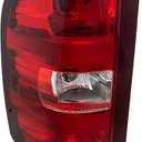 Go-Parts - Tail Light Assembly for Chevrolet Silverado/ GMC Sierra 2007-2014, Left (Driver), Halogen, Excludes 2007 Classic, Replacement 2008 2009 2010 2011 2012 2013