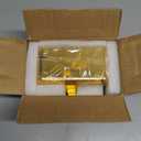 SYITCUN Metal Stocking Holders for Mantle Set of 4, Golden Magnetic Snowflakes Christmas Stocking Holder, Weighted Flat Stocking Hooks for Fireplace, Interesting Christmas Decorations