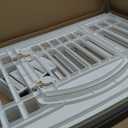 IRIS USA 24" 4-Panel Dog Playpen with Door, 35 x 35 x 24, Puppy Playpen, Dog Play Pen Indoors, Pet Fence, Puppies/Small Dogs, White