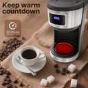 12 Cup Programmable Coffee Maker,Touchscreen Drip Coffee Maker-12 Cup Keep-Warm Function, Auto Shut-Off,Stainless Steel Construction,Permanent Filter,Ideal for Home and Office Use