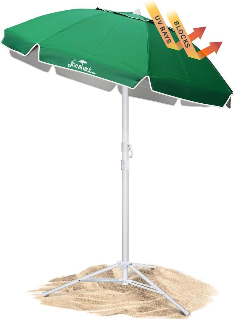Portable UV Sun Shade Umbrella with Tripod Stand  Lightweight, Adjustable, and Instant Sun Protection for Outdoor Sports, Camping, and More  Green
