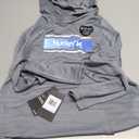 Hurley boys Long Sleeve Hooded T-shirt (Large, Cool Grey Heather)