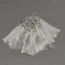 100 Pcs Bookmark Tassels Bulk White Soft Craft Silky Handmade Mini Tassels for Jewelry Making with Loops for DIY Craft Accessory Dress Decoration