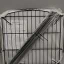 INJOPEXI Garden Fence 12 Panels 23.6ft (L)24in (H) Decorative Garden Fences with 11 Fence Panels + 1 Gate Rustproof Wire No Dig Garden Fence Animal Barrier Fencing for Outdoor Backyard Patio - Black