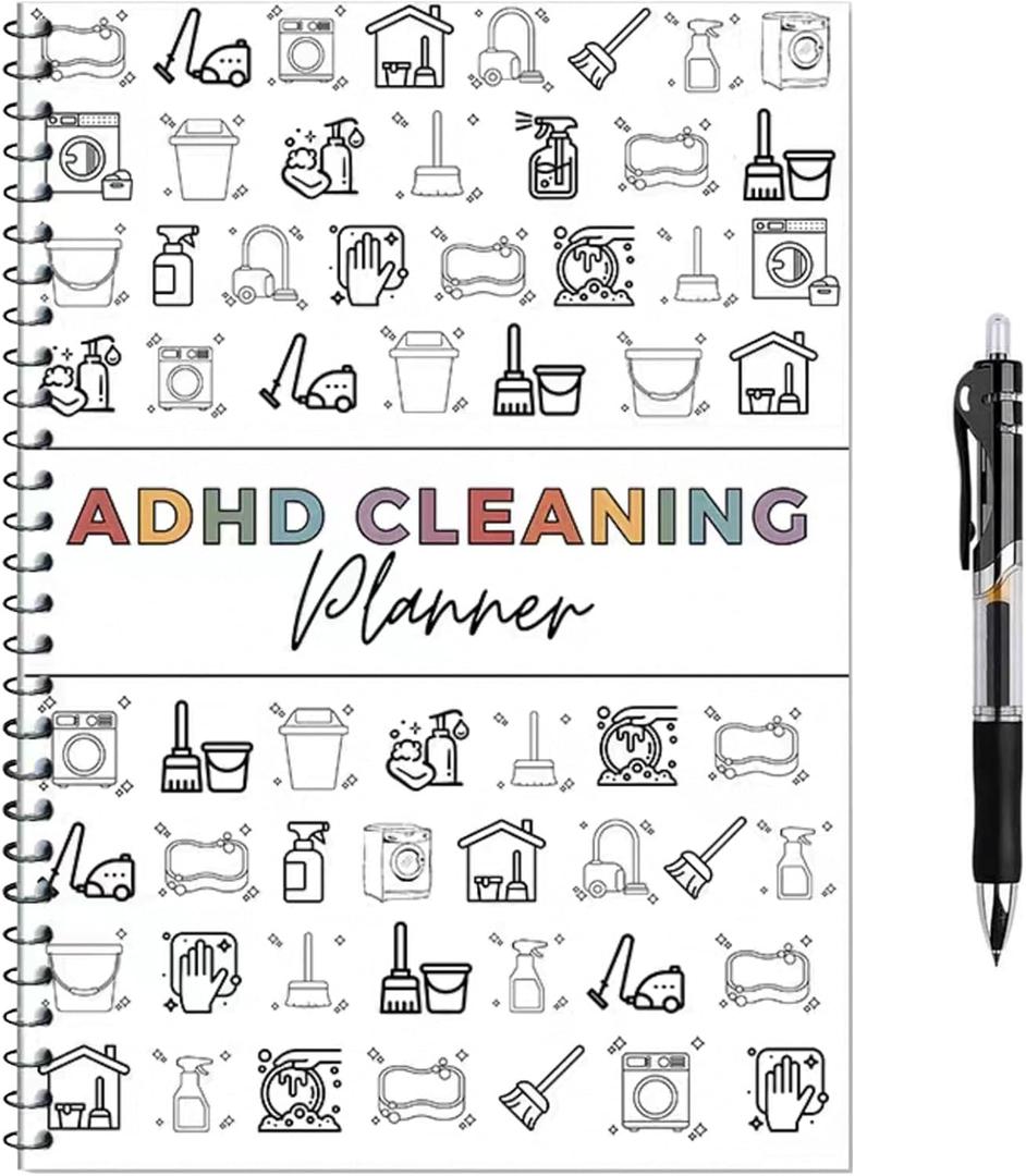 Cleaning Planner, Cleaning Schedule and Checklist Organizer