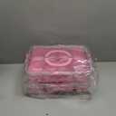 Divided Serving Tray with Lid and Handle,8 Compartments Snacks Box,Snack Fruit Tray,Veggie Tray,Portable Platter for Candy Fruits Nuts Snack Party Entertaining Picnic (2PCS Pink)