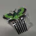 Butterfly Decorative Hair Comb, Fashion Pins Clip Vintage Fancy Style Handmade Plastic, Cute Rose Claw Side Bun Accessories for Bridal Wedding Party Prom Evening Special Occasion Casual Women