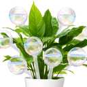 8 Pcs Plant Watering Globes,Glass Rainbow Gradient Plant Watering Globes,Self Watering Planter Insert,Automatic Plant Watering Devices for Indoor Outdoor,Flowerpot,Hanging Plants,Home Garden
