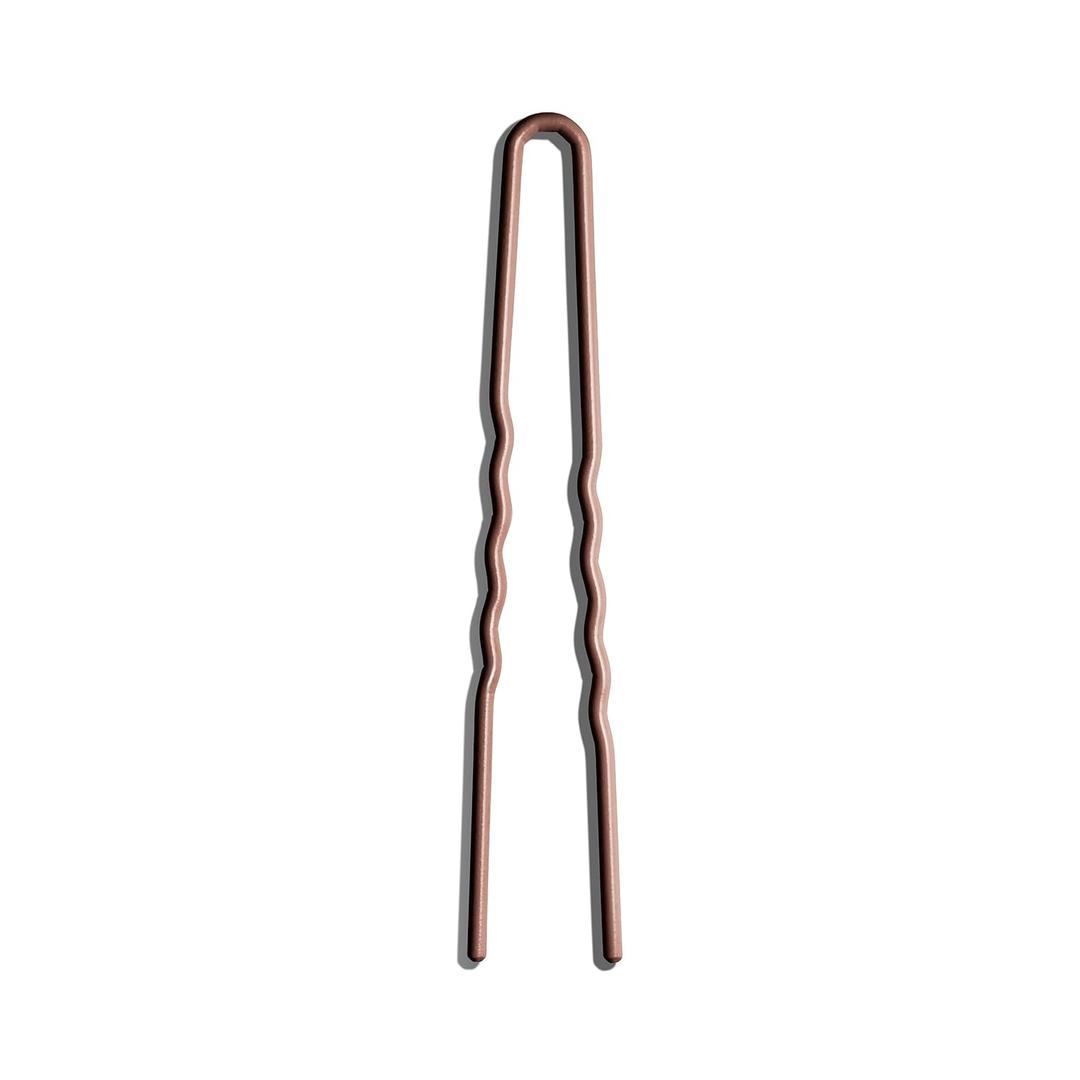 Day Rate Beauty Petite Power Pin (5.5-Inch) U-Shaped French Hair Pin for Buns & Updos Nylon-Coated, Anti-Snag, Hair-Safe Made in USA (Fawn)