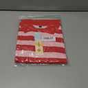 Womens Striped Polo T-Shirts Oversized Short Sleeve Top Cotton Color Block Loose Basic Tee Casual Tunics Summer Spring Tops (XS)