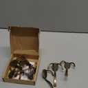 10 Pack Coat Hooks Heavy Duty, Metal Three Prongs Large Coat Hooks Wall Mounted with 20 Screws, No Rust Antique Brass Rustic Wall Hooks for Hanging Towel, Coat, Scarf, Bag, Hat, Cup, Key, missing 3