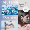 Elate Fashionable Customizable Silicone Ear Plugs with 3 Interchangeable Color Rings - Stylish Hearing Protection for Sleep, Study, Travel, Autism, ADHD, Concerts & Swimming - Grey (1 pair (Pack of 1))