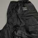 Waterproof Shoe Covers, Reusable & Foldable Rain Boot Shoe Cover with Zipper, Non-Slip, Reflector, Men Women Rain Gear, Black (Medium)