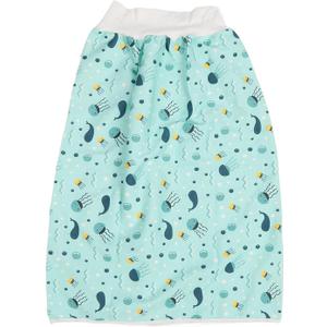 Wearable Incontinence Bed Pads Washable,Adult Diaper Skirt,Wearable Incontinence Mat,Washable Cotton Cloth Reusable Diaper Bed Pad (L)