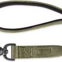 Hyhug Short Dog Leash Heavy Duty Nylon with Comfortable Padded Handle, Durable Training Pet Leashes for Small Medium Large Dogs (18 Inches, Military Green)