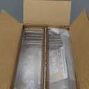 STORi SimpleSort 6-Piece Stackable Clear Drawer Organizer Set | 9" x 3" x 2" Rectangle Trays | Narrow Makeup Vanity Storage Bins and Office Desk Drawer Dividers | Made in USA