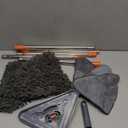 NWGOF Wall Cleaner Mop with 79 Inches Long Handle, 360 Wall Washer Cleaner Tool for Walls/Ceiling Fans/Dust/Baseboard/Floors Clean, Ceiling Cleaner Tool Duster with Squeegee 6 Replacement Pads