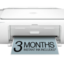 HP DeskJet 2827e Wireless All-in-One Color Inkjet Printer, Scanner, Copier, Best-for-Home, 3 Month Instant Ink Trial Included, AI-Enabled (6W7F5A)