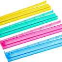 Mahjong All-in-One Tile Rack & Pusher, Clear Acrylic Mahjong Rack and Pusher Combo, Modern American Mahjong Tile Racks, Set of 4, Multi Color